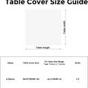 Outdoor Tablecloth White Small Square Elastic 38x38 Inch Stretch Card Table Cover with Spandex Fabric Wrinkle Free Fitted Table Cloth Non Slip Washable for Kitchen Dining Patio Party