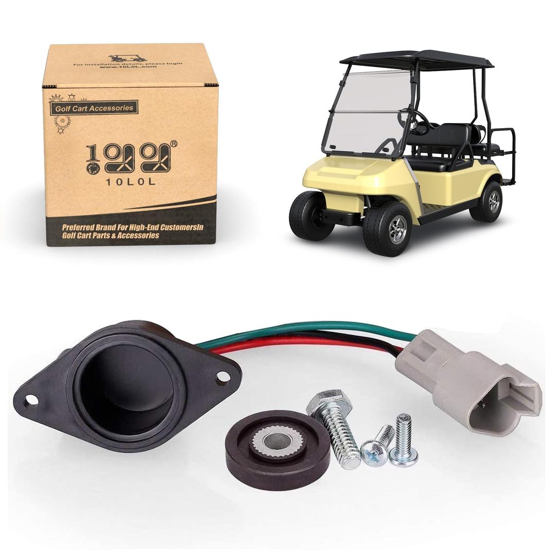 10L0L Golf Cart Club Car Speed Sensor With High Speed Magnet - Fit 48V Club Car DS and Precedent 2004 Up Electric Models, OEM# 102704901, 102265601 (4-6 Mph Increase)