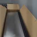 Vivifying Stainless Steel Litter Box, XL Side Entry Extra Large Litter Box with Lid for Big Cats & Kitty, Removable Enclosed Metal Cat Pan with High Sided Enclosure, Scoop, Mat, Footboard (Black)