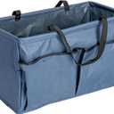 Household Essentials Blue Krush Container All-Purpose Utility Tote with Pockets (
11"L x 22"W x 13"H)