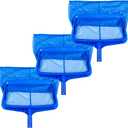 SPAG75300-3 Pro Series Pool Nets, 3 Pack  Leaf Rake Set with Deep, Fine-Mesh Bag and Strong Molded Structure, Blue