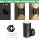 4 Pack Dimmable LED Night Light Plug-in with Dusk to Dawn Sensor, 5000K Daylight, 0-300LM Adjustable Brightness & 180 Rotating Head, Auto On/Off, for Bedroom, Bathroom, Kitchen, Hallway Outlet