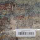 Lahome Modern Abstract Area Rug - 2x3 Washable Small Entryway Rug for Kitchen Non-Slip Front Doormat, Contemporary Faux Wool Soft Floor Indoor Carpet for Bathroom, Red/Multi