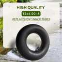 2-Pack 13x4.00-6 Inner Tube, Bent/Angled Valve Stem - Fits 13x4.00-6 4.10/3.50-6, for Garden Tractor, Riding Lawn Mower and Snow Blower