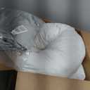 Momcozy Pregnancy Pillows for Side Sleeping, J Shaped Maternity Body Pillow for Pregnancy, Soft Pregnancy Pillow with Jersey Cover for Head Neck Belly Support, Grey