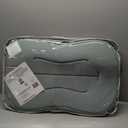 snuggle me Baby Lounger Curve (0-6 Months) - Premium Organic Cotton with Foam Core, Machine-Washable Cover, Buttery-Soft & Breathable Infant Lounger with Travel Bag (30 in x 20 in x 1.9 in) - Slate