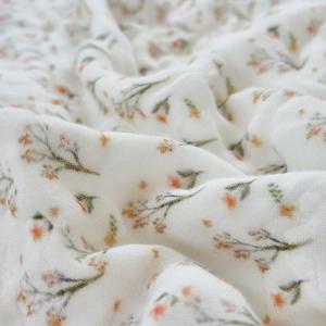SANACYNA Muslin Blankets 100% Cotton Queen 6-Layer Gauze Floral Pattern Bed Blanket Lightweight Soft Breathable Decor Quilt for Sofa Couch Coverlet All Season (Floral A, Queen 90" X 90")