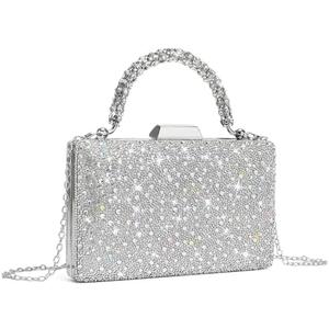 CARIEDO Women's Sparkling Clutch Purse Elegant Glitter Evening Bags Bling Evening Handbag for Dance Wedding Party Prom Bride