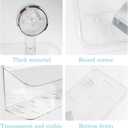 2 Pack Bath Toy Storage Organizer,Kids Bathtub Toy Holder with Drain Holes,clear Powerful Suction Shower Caddy for Bathtub,No Drilling Shower Caddy Suction Cup for Bathroom,Kitchen