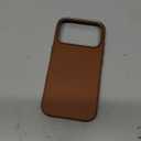 LONLI Urban | Pebbled Leather - European Genuine Pebbled Leather Case for iPhone 17 Pro  - [Built-in Camera Control and Compatible with Magsafe] - Saddle