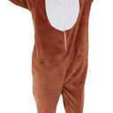 SWEETXIN Adult Unisex Onesie Pajamas Halloween Christmas Cosplay Costume Suit for Women and Men (M)