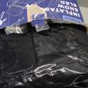 Raxurt Heavy Duty Snow Sled with Premium Canvas Cover, 2 Person Inflatable Snow Tube with Backrest & Bottom Anti-Skid Strips, Snow Sleds for Kids and Adults, Winter Outdoor Toys for Boys Girls Family