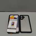 Hualele for iPhone 16 Case Waterproof, [12FT Military-Grade Drop Protection] [IP68 Water Resistance] Full Body Heavy Duty Rugged 360 Protective iPhone 16 Case 6.1 Inch Black