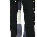 GINGTTO Men's Sweatpants Open Bottom with Pockets Stacked Flared Track Pants (M)