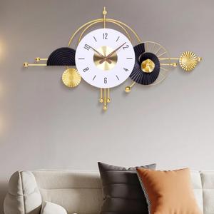 Ideal Housewarming Gift: 38x22 Inch Modern Decorative Wall Clock, Battery Operated Silent Non-Ticking Large Analog Clocks for Living Room, Bedroom, Office, Entryway