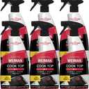 Weiman 6-Pack Cooktop Cleaning Spray – Cooktop & Oven Cleaner for Streak & Residue Free - Non-Abrasive Degreaser Safe for Glass & Ceramic, 22 Fl Oz