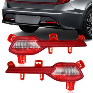 TODO Rear Fog Lights Bumper Reflector lamps Tail Light Left Right for Hyundai Sonata 2020-2021, Driver and Passenger Side