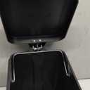 CEROELDA Small Trash Can with Lid-5L/1.3 Gal, Stainless Steel Outdoor Dog Poop Garbage Can-Farmhouse Retro Metal Waste Bin w/Step Pedal for Bathroom Bedroom Office-Soft Close-Black