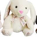 HH 12in Bunny With Ribbon Plush Cream