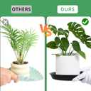 12 Inch Round Plastic Classic Plant Saucer, 6 Pack Plant Saucer Tray, Plastic Plant Trays for Pots, Extra-Deep Plant Water Dray Tray, 12",Black