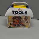 Portable Kids Tool Set, Pretend Play Tool Kit for Toddlers Age 3-5, Pretend Construction Playset with Toy Drill, Toolbox, Nuts, Bolts & Tools, Birthday Gift for 3 4 5 Year Old Boys
