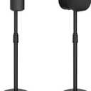Adjustable Height Speaker Stands Compatible with SONOS Era 300 and Era 100, Height Adjustable up to 42.6'', Floor Stands with Cable Management, Speaker Mount, Black, 2 Pack (Pair)