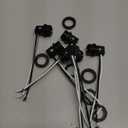 Ulikeled cUL Listed E12 Lamp Holder, Candelabra Base Lamp Holder Socket, E12 Base with Wire Leads and Ring for Candelabra Bulbs, 75W 127V Pack of 6