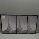 upsimples 12x16 Picture Frame Black 3 Pack, Scratch-Proof Poster Frames 12 x 16 for Photo Gallery - Slide-In Strips, Horizontal or Vertical Wall Mounting
