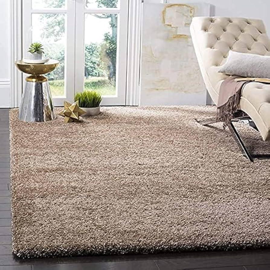 Carpet for Living Room 2 X 6 FEET Soft Fluffy Non-Slip Modern Area Rug for Bedroom & Home Decor – Large Shaggy Carpet (Beige)