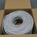 MONK CABLES | CAT6 Plenum Cable 1000ft | UTP, 23AWG, 550MHz | DSX-8000 Certified | Most Certified Cable of The Whole Market (Grey)