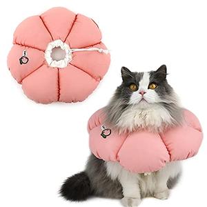 HiDREAM Cat Cone Collar,Cute Waterproof Elizabethan e Collar for Cats,Anti-Bite Lick Wound Healing Safety Cat Recovery Collar,All-Season Style