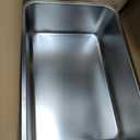 Stainless Steel Cat Litter Box, 20"x14"x6"(Height) Large Metal Litter Box, Easy to Clean, Non Stick No Smell Litterbox for Cats/Kitty