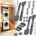 Pocket Door Slide 16inch, 4 PCS Pocket Door Hardware with Soft Close, Pocket Door Track System with Magnetic Catch, Space Saving Hidden Door Slides for Inset and Cabinet Door