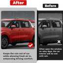 Canvcle Carnival Rain Guards - Window Visors for Kia Carnival 2022-2025 2026, Outside-Mount Tape-On Side Window Wind Deflectors for Carnival Accessories, Vent Visors Shades Rainproof 4PCS