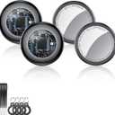 Apple MFi Certified Bluetooth Tracker Tags (4-Pack) for iOS Find My - Key Finder & Item Locator with Replaceable Battery for Keys, Bags, Luggage, Pets & Wallet