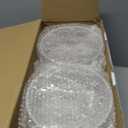 Hewory Acrylic Flower Vases for Centerpieces Round 6pcs Short Clear Floral Vase with 13 Holes, Box Arranger Bulk Low Base Holder for Wedding Birthday Party Event Dining Table Decor, 2.56"(H)5.9"(D)