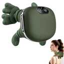 DR.BUNORDLE Neck Massager with Finger Kneading, Deep Tissue Neck & Shoulder Massager, 4D Palm-Kneading Massage with Heat, Wearable Strap, Gentle Warmth for Stress & Tension Relief