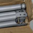 9 Pack Chain Link Fence Extension, 25.2'' Fence Extension Height, Galvanized Post Extender for Dogs and Privacy (1-5/8'') (Silver - 9 kits)