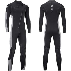 Men and Women Wetsuit 3mm Neoprene Diving Wet Suit with Front Zipper for Scuba, Surfing, Cold Water, Extra Large 