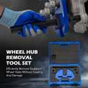 Orion Motor Tech Wheel Hub Removal Tool Kit, Wheel Bearing Hub Remover Tool Set Compatible with 5 6 8 Lug Hub Assemblies on Cars and Trucks, Wheel Hub Buster Puller with Carrying Case