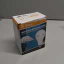 Neporal Rechargeable Light Bulbs Battery Operated Powered Backup Light Bulb, 15W 80W Equivalent 6000K 1200mAh, Emergency Light Bulb for Lamp Camping Works Even Power Outage -2 Packs + 2 Portable Hooks