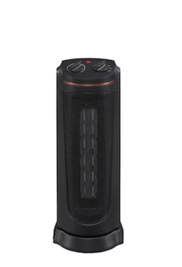Profusion Heat 1500 -Watt Ceramic 19 Inch Tower Indoor Electric Space Heater with Thermostat
