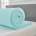 Simple&Opulence 2 Inch Memory Foam Mattress Topper, Cooling Gel Infused Mattress Pad for Back Pain ReliefVentilated and Breathable, CertiPUR-US Certified - Queen Size