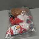 Christmas Dog Toys Set - 3 Pack Durable Squeaky Dog Toys for Small, Medium & Large Dogs, Soft Plush Santa, Reindeer & Snowman Gift for Pets