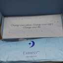 DreamyBlue Signature Pillow w/Adjustable Loft Shredded Memory Foam Fill Neutral Alignment for Side, Back, and Stomach Sleepers Washable Bamboo Rayon Cover CertiPUR-US Certified Foam (Queen)