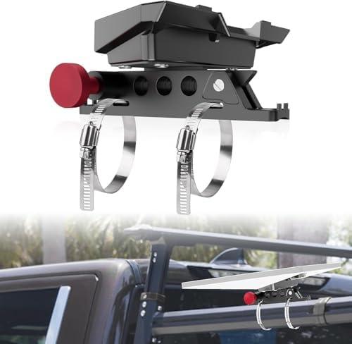 Starlink Mini Mount for RV Ladder, Starlink Mini Quick Release Mount with Hose Clamp, Camper Roof Railing Mount