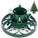 MorningRo Snowman Christmas Tree Stand with Water Reservoir 8.5ft Christmas Tree Holder Real Xmas Artificial Trunks Stand Fits Up to 1.37"-3.34'' Diameter Pine Holder Base Iron for Rustic Decoration