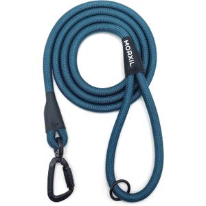 Rope Dog Leash, 6 Foot Heavy Duty Dog Leash with Aviation Aluminum Auto Locking Carabiner, Strong Nylon Pet Lead for Small, Medium, Large Dogs (Navy Blue, 6FT)