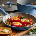 Tramontina Solara 14-Piece Ceramic Non Stick Cookware Set with Lids, Heavy-Gauge Aluminum Pots and Pans Kitchen Set with Nonstick Coating, Dishwasher and Oven Safe (Blue), 23.000 x 15.938 x 12.750