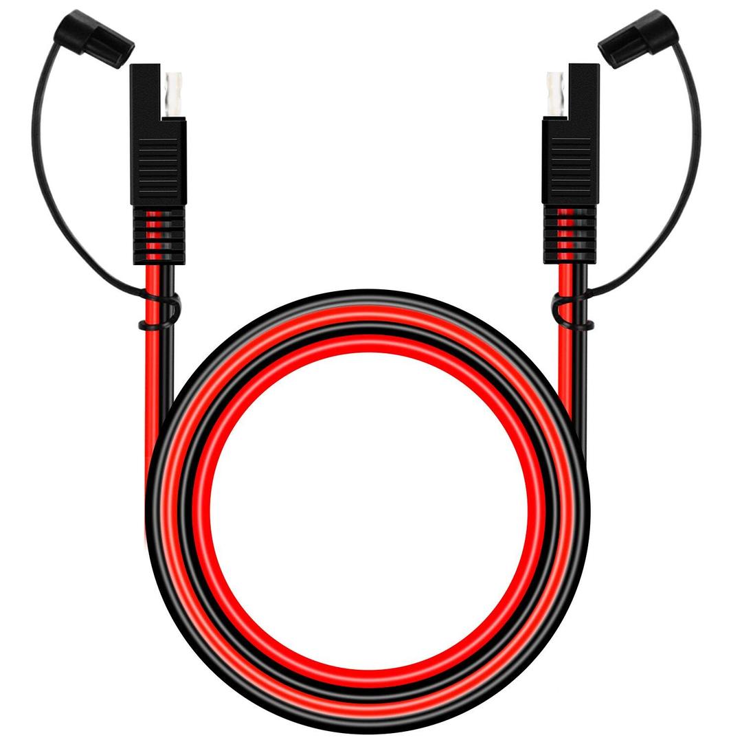 2 x 14 AWG SAE Extension Cable - SAE to SAE Power Automotive Extension Cable Quick Disconnect Wire Harness SAE Connector (3.2ft/1m)